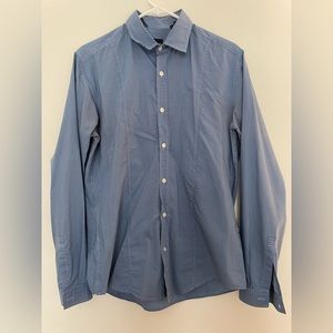 Mens Hugo Boss Button Down. Size Medium. Blue